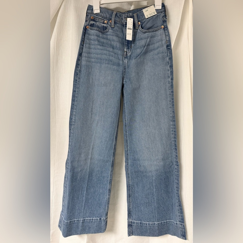 J. Crew Blue Flare Wide Leg Jeans